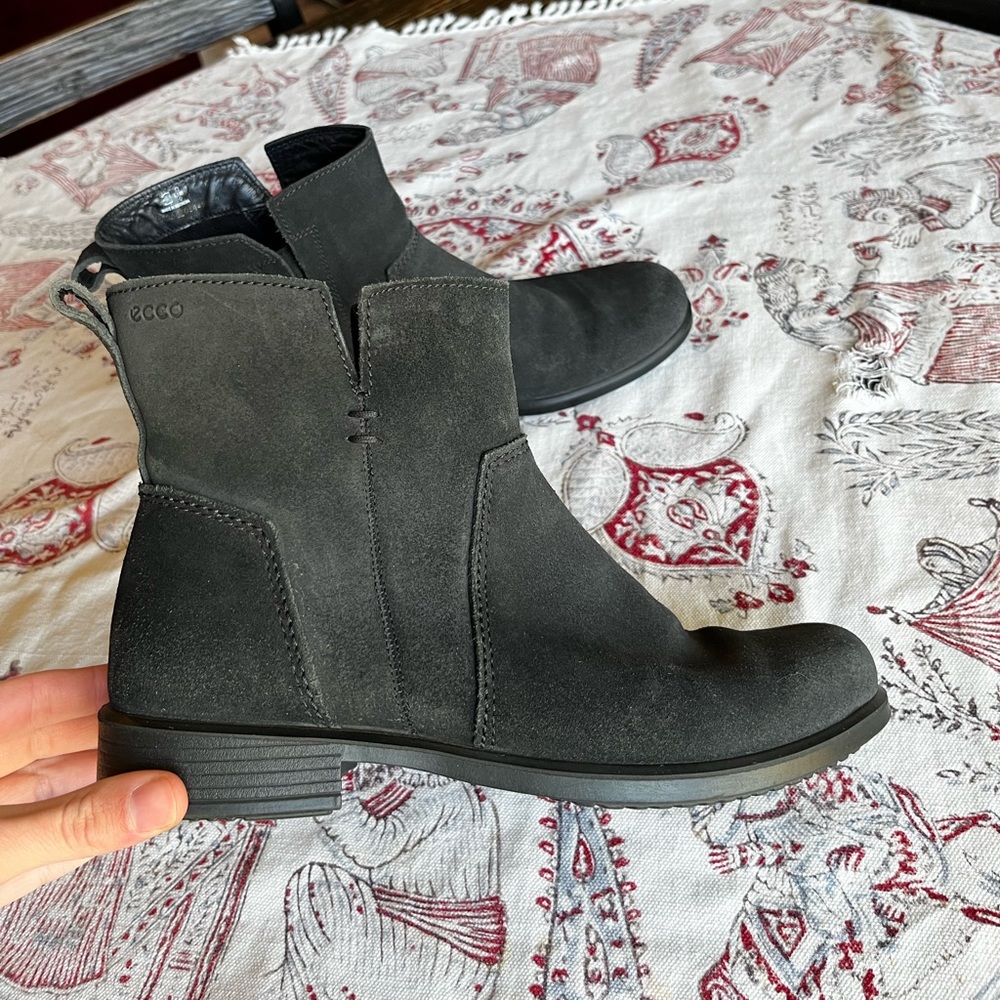 Ecco black ankle boots